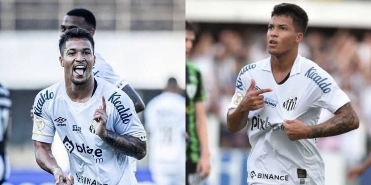 Marcos Leonardo, atacante do Santos (Foto - Montagem TV Foco) Marcos Leonardo, atacante do Santos (Foto - Montagem TV Foco)