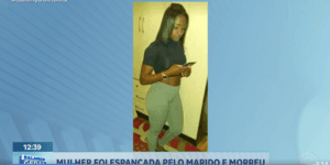 Mulher foi morta brutalmente ao ser espancada pelo marido na frente do filho - Foto Record Mulher foi morta brutalmente ao ser espancada pelo marido na frente do filho - Foto Record