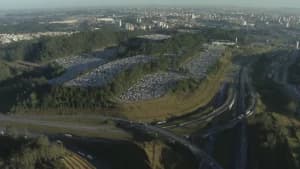 Pátio da Volkswagen em São Bernardo do Campo em 28 de junho de 2023 - Foto Globo Pátio da Volkswagen em São Bernardo do Campo em 28 de junho de 2023 - Foto Globo