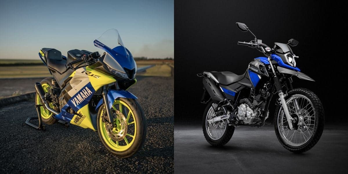 Yamaha R15 e Crosser Z (Reprodução/Internet) Yamaha R15 e Crosser Z (Reprodução/Internet)