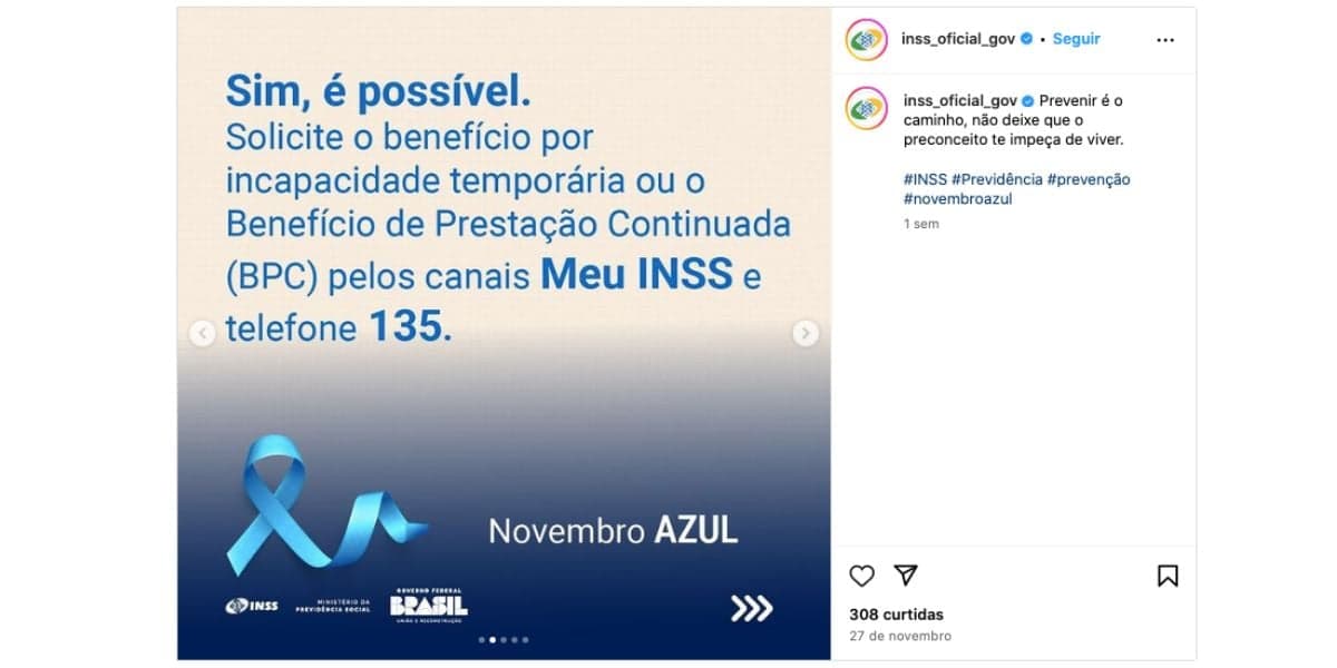 Comunicado sobre benefício para pessoas com câncer (Foto: Reprodução / Instagram) Comunicado sobre benefício para pessoas com câncer (Foto: Reprodução / Instagram)