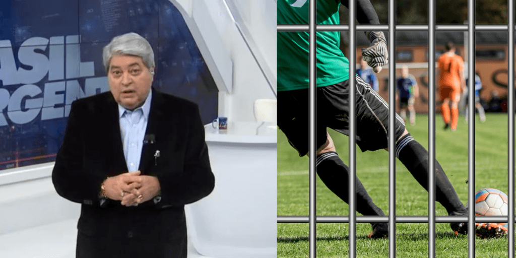 "Decretou a prisão": Datena interrompe jornal na Band e paralisa mundo do futebol com condenação de jogador