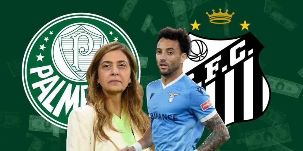 R$1 milhão de salário: Felipe Anderson despreza o Santos e Leila arromba os cofres para assinar com craque
