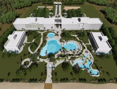 Hotel de luxo construído em praia de Santa Catarina - Foto Schmitz Leiloeiros Oficiais - Divulgação Hotel de luxo construído em praia de Santa Catarina - Foto Schmitz Leiloeiros Oficiais - Divulgação