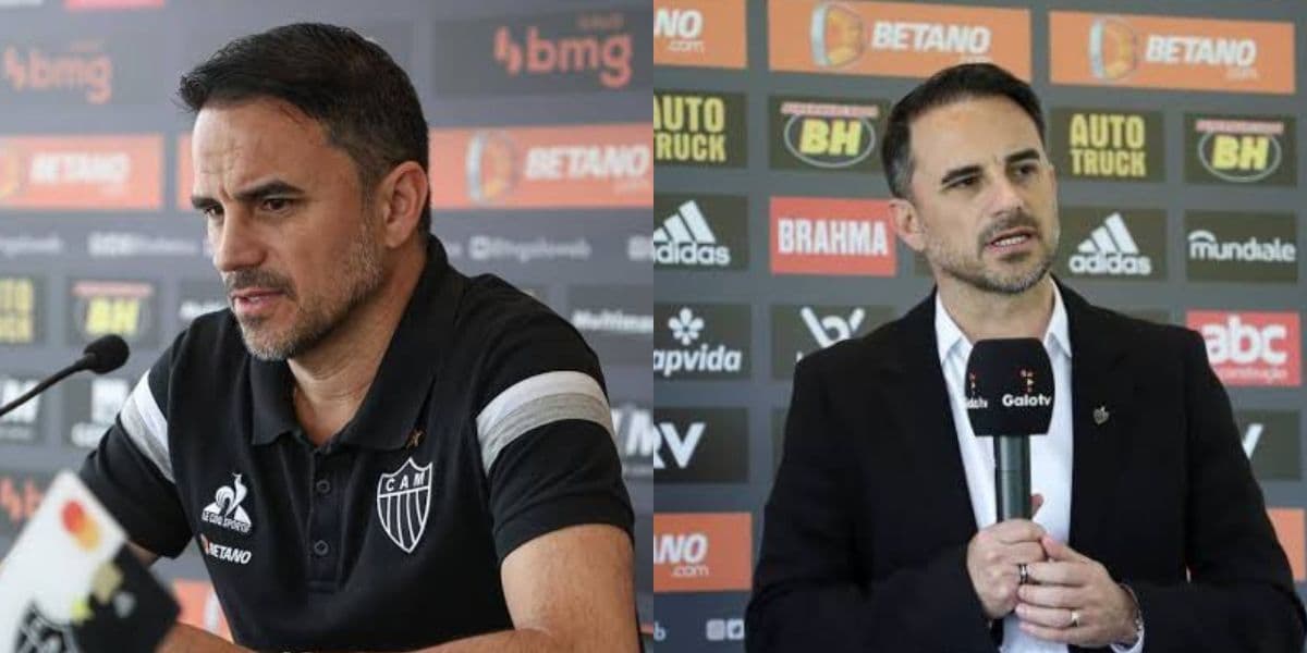 Rodrigo Caetano, do Atlético-MG (Foto - Montagem TV Foco) Rodrigo Caetano, do Atlético-MG (Foto - Montagem TV Foco)