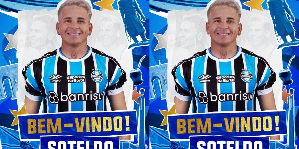 Santos negociou empréstimo de Soltedo com o Grêmio - Foto: Twitter Santos negociou empréstimo de Soltedo com o Grêmio - Foto: Twitter