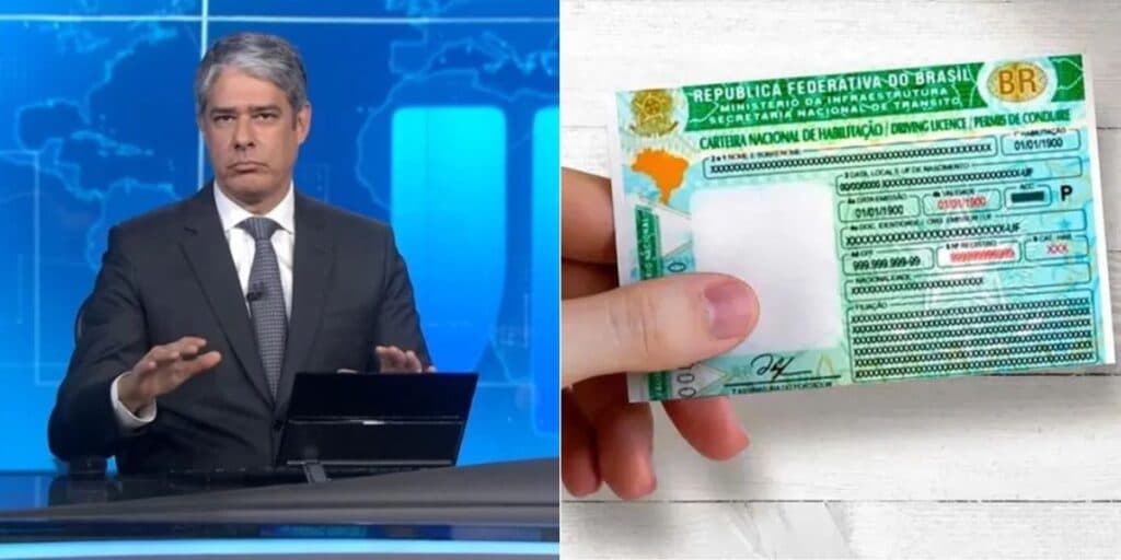 "Gravíssima": Bonner paralisa JN às pressas com novo terror da CNH que gera até PRISÃO de motoristas