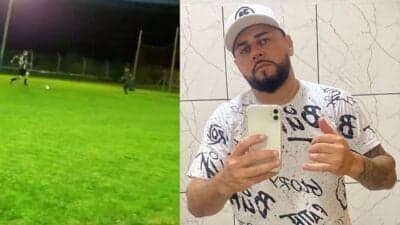 Jogador marcou golaço antes de morrer durante jogo de futebol em Dourados - Foto Internet Jogador marcou golaço antes de morrer durante jogo de futebol em Dourados - Foto Internet