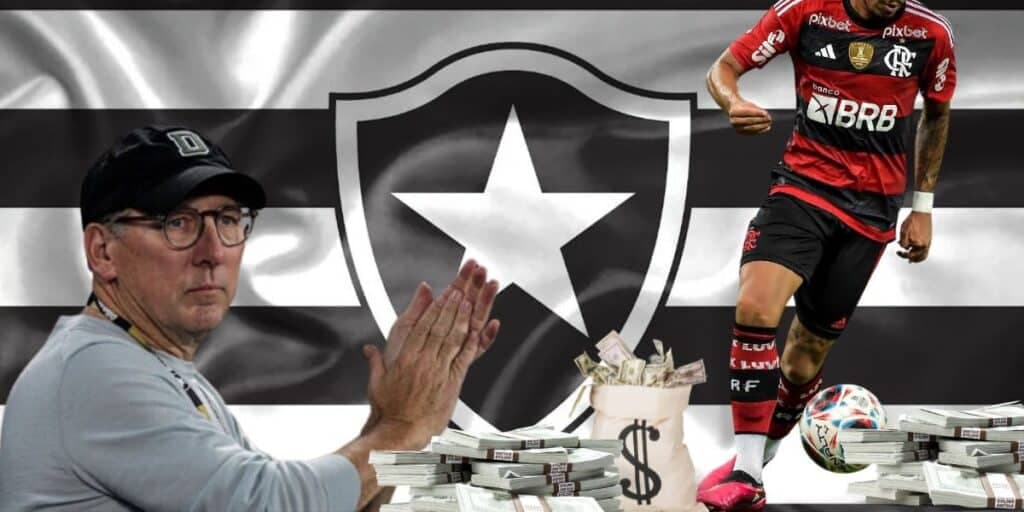 Caminhão de dinheiro e 2 reforços: Textor não para em Luis Henrique e parte pra contratar craque do Flamengo