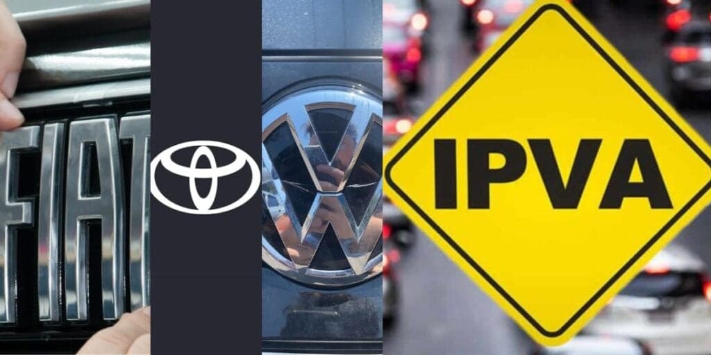 Populares da Fiat, Toyota e Volks inclusos: Lista em vigor traz adeus ao IPVA para estes carros em 2024