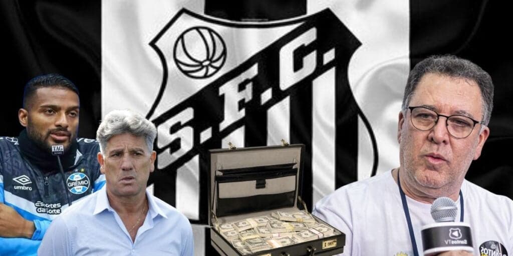 Substituto de Reinaldo: Renato se arma para tirar craque do Santos e Texeira exige um caminhão de dinheiro