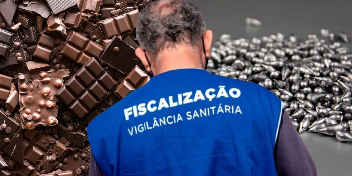 ANVISA proíbe Chocolate por conter chumbo e metal (Foto: Reprodução, Montagem - TV Foco) ANVISA proíbe Chocolate por conter chumbo e metal (Foto: Reprodução, Montagem - TV Foco)