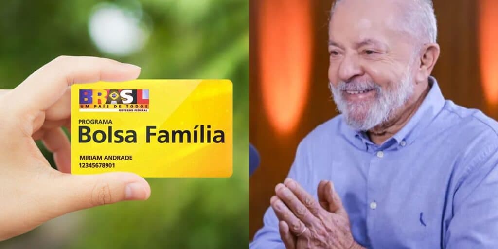 Cartão do Bolsa Família / Presidente Lula - Montagem TVFOCO Cartão do Bolsa Família / Presidente Lula - Montagem TVFOCO