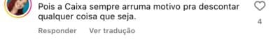 Comentários na publicação do Banco Central - Foto Instagram Comentários na publicação do Banco Central - Foto Instagram