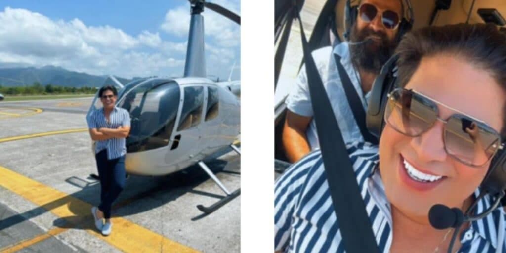DUDU GLAMOUR QUEBRA A ROTINA DO BBB24 COM VOO DE HELICÓPTERO EM UM DIA DE PAREDÃO