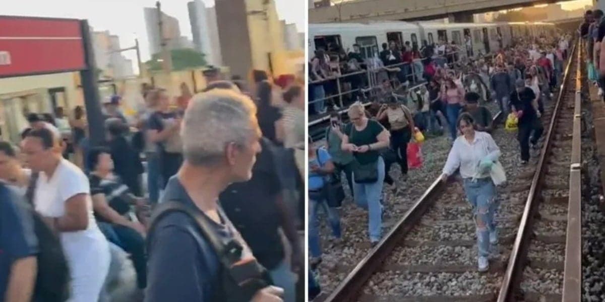 Linha de metrô em SP é paralisada depois de passageiros descerem nos trilhos (Foto: Reprodução/ Internet) Linha de metrô em SP é paralisada depois de passageiros descerem nos trilhos (Foto: Reprodução/ Internet)