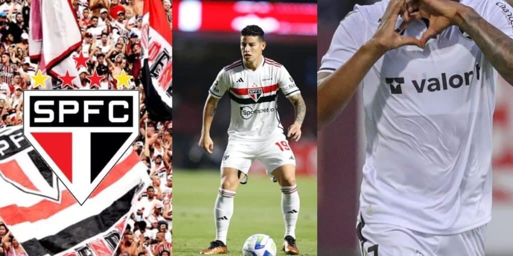 Nova dupla de James Rodriguez: São Paulo está fechando com mais um atacante após o "FICO" do colombiano