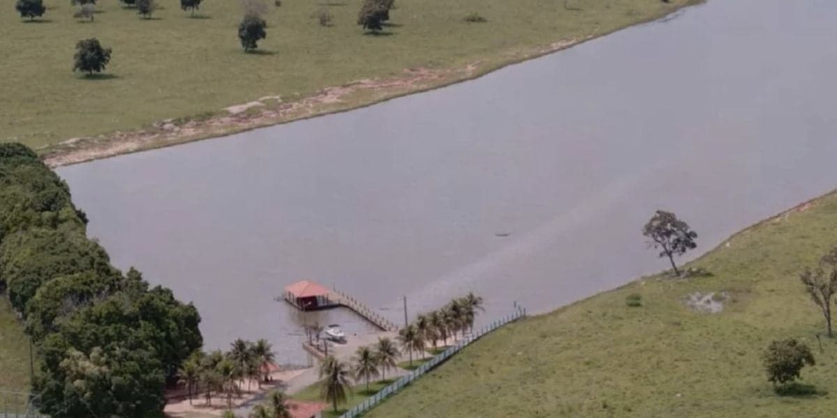 lago da propriedade (Reprodução/Internet) lago da propriedade (Reprodução/Internet)