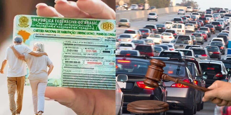 CNH com idosos e motoristas - Foto Reprodução Internet CNH com idosos e motoristas - Foto Reprodução Internet