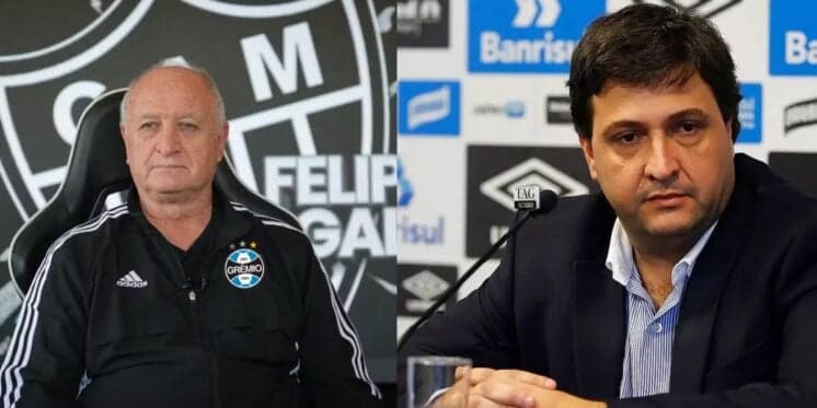 Na surdina: Guerra parte pra cima de Felipão às pressas para garantir técnico no Grêmio após demissão
