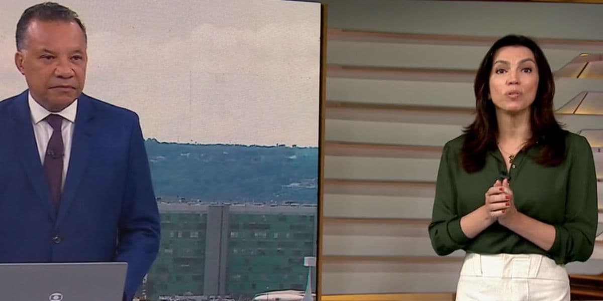 Heraldo Pereira e Ana Paula Araújo no Bom Dia Brasil (Foto: Reprodução / Globo) Heraldo Pereira e Ana Paula Araújo no Bom Dia Brasil (Foto: Reprodução / Globo)