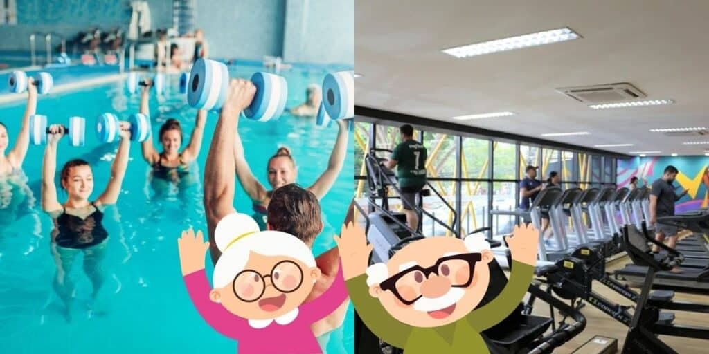 Hidroginástica, academia Sesc e idosos - (Reprodução Internet) Hidroginástica, academia Sesc e idosos - (Reprodução Internet)