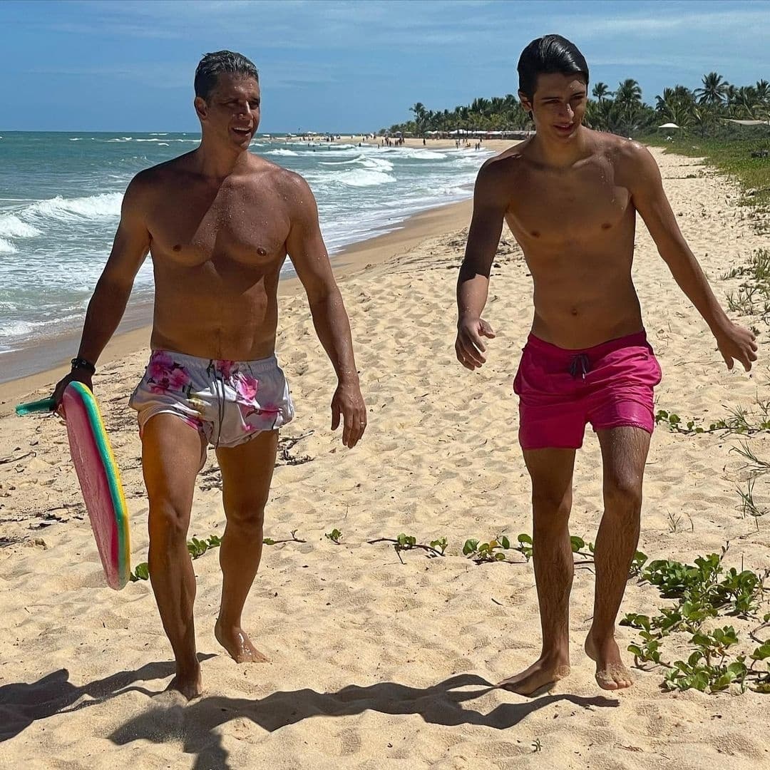 Márcio e seu filho Pedro - Foto Intagram Márcio e seu filho Pedro - Foto Intagram