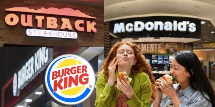 De graça nos shoppings de SP e do RJ: Mcdonald's, Burger King e Outback estão liberando comida sem custo agora