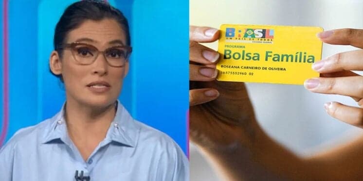 Renata Vasconcellos no Jornal Nacional / Bolsa Família - Montagem TVFOCO Renata Vasconcellos no Jornal Nacional / Bolsa Família - Montagem TVFOCO