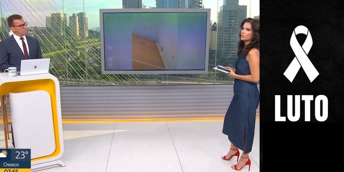 "Infelizmente morreu": Sabina para o Bom Dia São Paulo com luto e perda faz até Bocardi perder o chão na Globo
