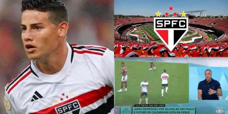 "Informação que eu tenho": Denílson para Jogo Aberto com situação delicada de James Rodriguez no São Paulo