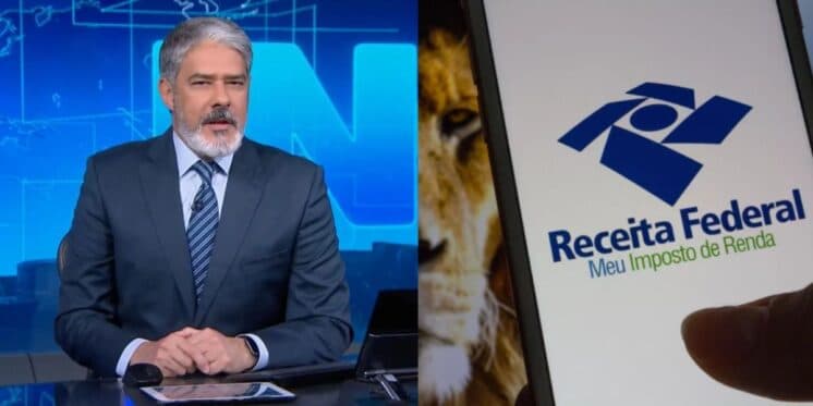 "Liberou": Bonner paralisa JN com pacotão de 3 mudanças da Receita no Imposto de Renda e crava nova isenção