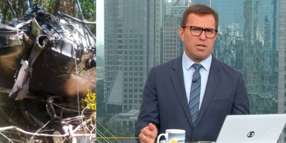 "O avião caiu": Bocardi para a Globo com acidente aéreo e deixa o Brasil de luto com imagens assustadoras