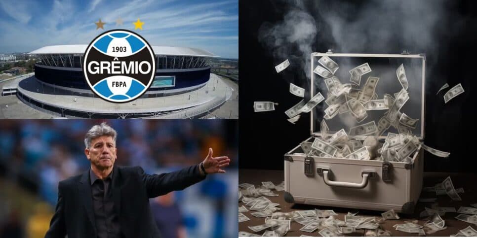 R$8mi, xodó de Abel e chapéu duplo no Atlético-MG: Renato estoura cofres por 3 reforços explosivos ao Grêmio