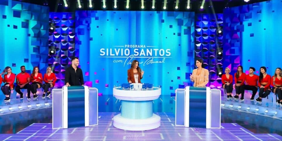 Patricia Abravanel recebe o casal Murilo Huff e Gabriela Versiani no “Programa Silvio Santos” desta semana