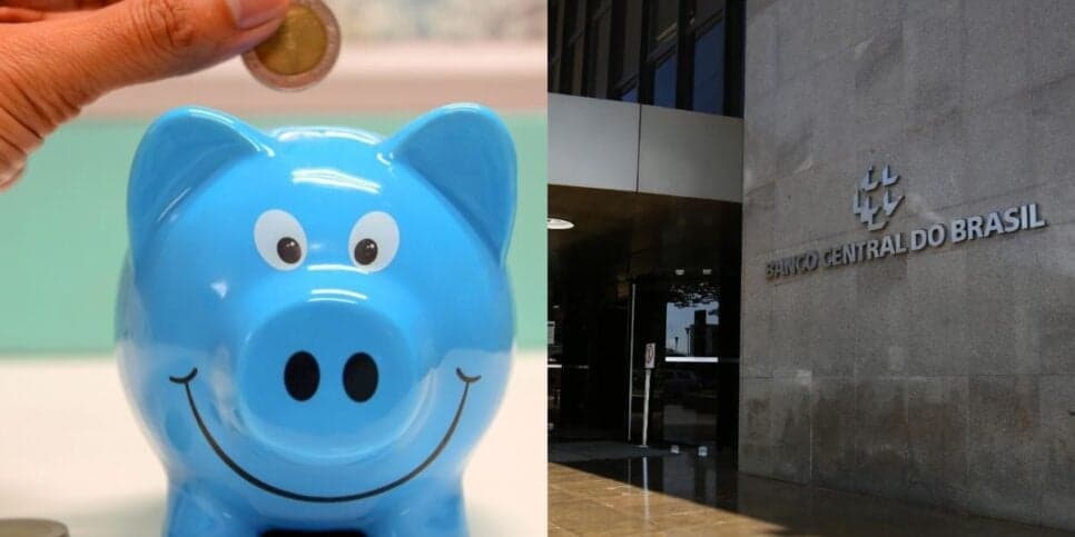 Porquinho da poupança / Banco Central - Montagem TVFOCO Porquinho da poupança / Banco Central - Montagem TVFOCO