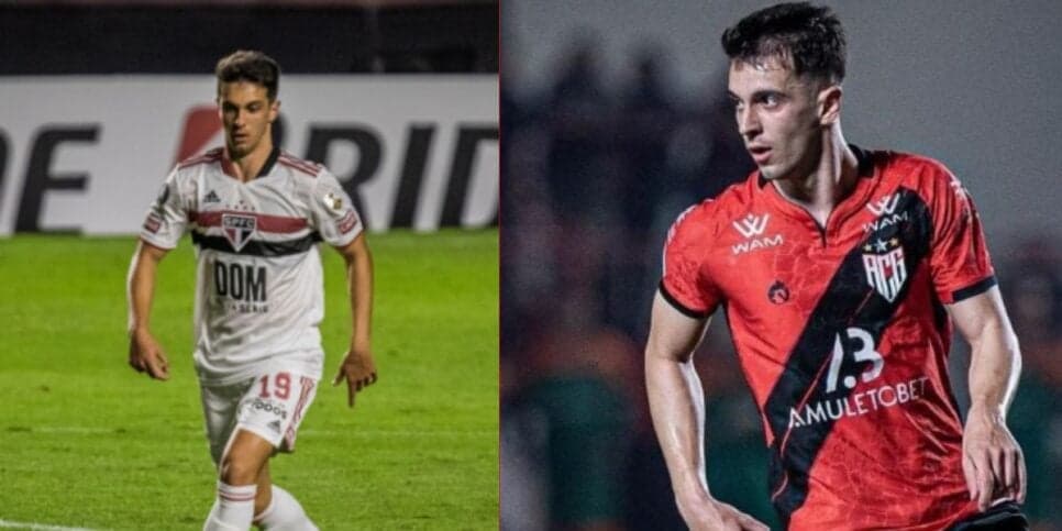 Shaylon, ex-jogador do São Paulo e que atualmente joga no Atlético-GO (Foto - Montagem TV Foco). Shaylon, ex-jogador do São Paulo e que atualmente joga no Atlético-GO (Foto - Montagem TV Foco).