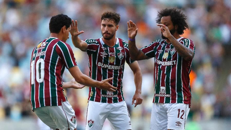 Jogadores do Fluminense (Foto Reprodução/MARCELO DE JESUS/MDJPHOTOS/ESTADÃO CONTEÚDO) Jogadores do Fluminense (Foto Reprodução/MARCELO DE JESUS/MDJPHOTOS/ESTADÃO CONTEÚDO)