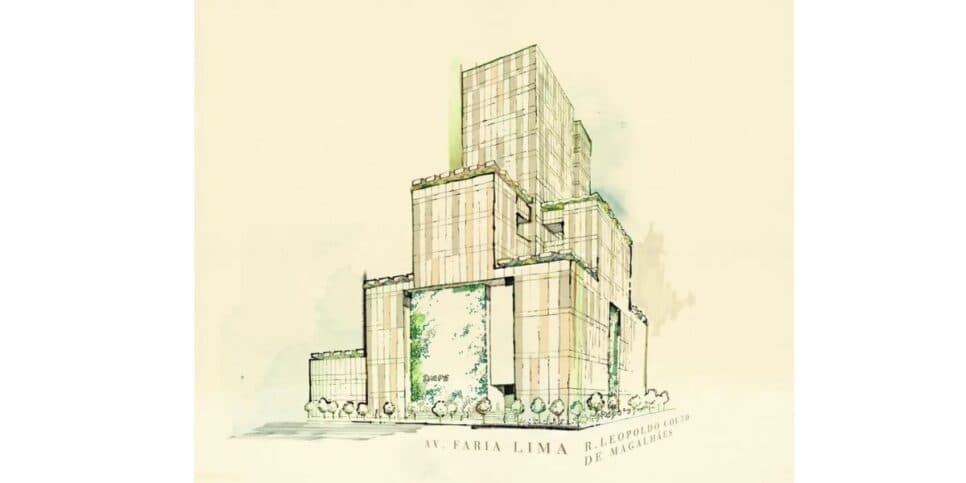 Projeto inicial do shopping da JHSF na Faria Lima (Foto: Reprodução / Instagram) Projeto inicial do shopping da JHSF na Faria Lima (Foto: Reprodução / Instagram)