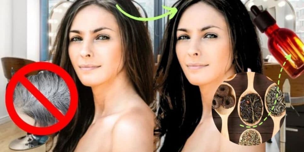 Fim do grisalho sem química: Tonalizante natural com 2 ingredientes escurecem o cabelo branco em 30 minutos