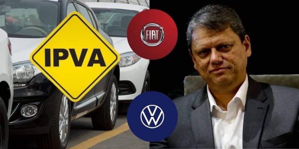 Donos de Fiat e Volks em festa: Lei do IPVA é atualizada em SP e Tarcísio tem que devolver milhões a motoristas