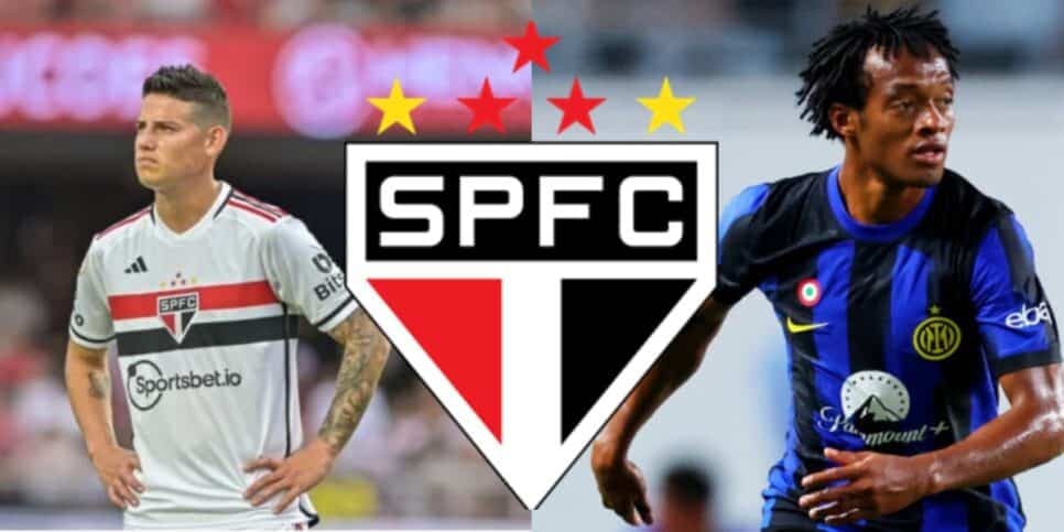 Pra substituir James Rodríguez: Contratação de Cuadrado chega voando ao São Paulo ainda em 2024