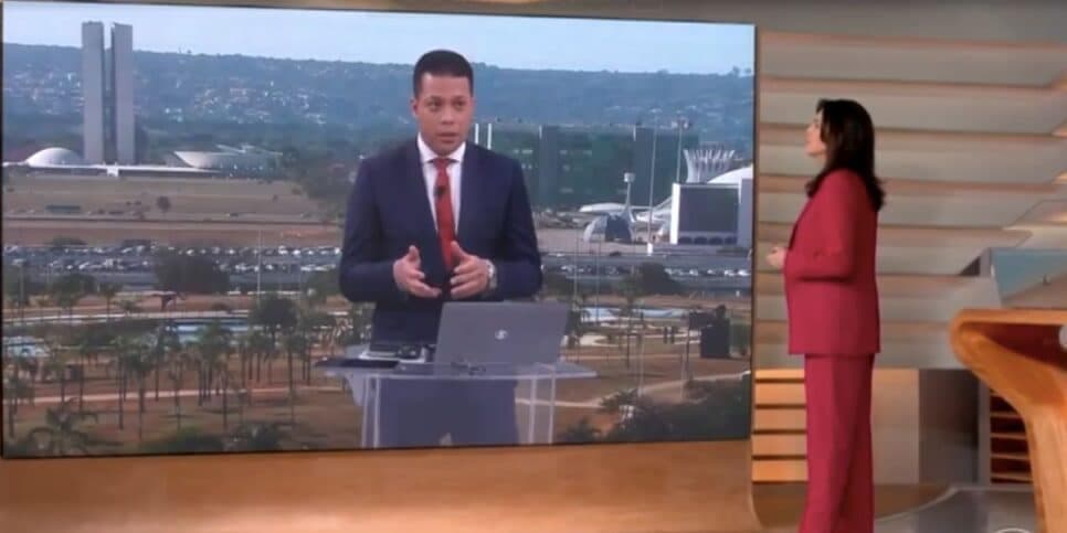 Fred Ferreira e Ana Paula Araújo no Bom Dia Brasil (Foto: Reprodução / Globo) Fred Ferreira e Ana Paula Araújo no Bom Dia Brasil (Foto: Reprodução / Globo)