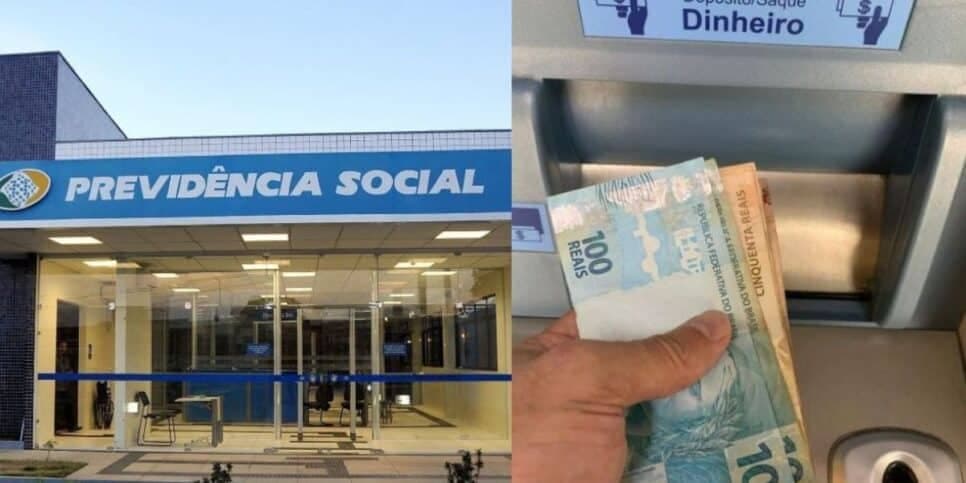 INSS / Pessoa sacando dinheiro - Montagem: TVFOCO INSS / Pessoa sacando dinheiro - Montagem: TVFOCO