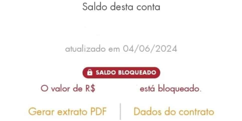 Saldo do FGTS aparece bloqueado para algumas pessoas (Foto: Reprodução/ Internet) Saldo do FGTS aparece bloqueado para algumas pessoas (Foto: Reprodução/ Internet)