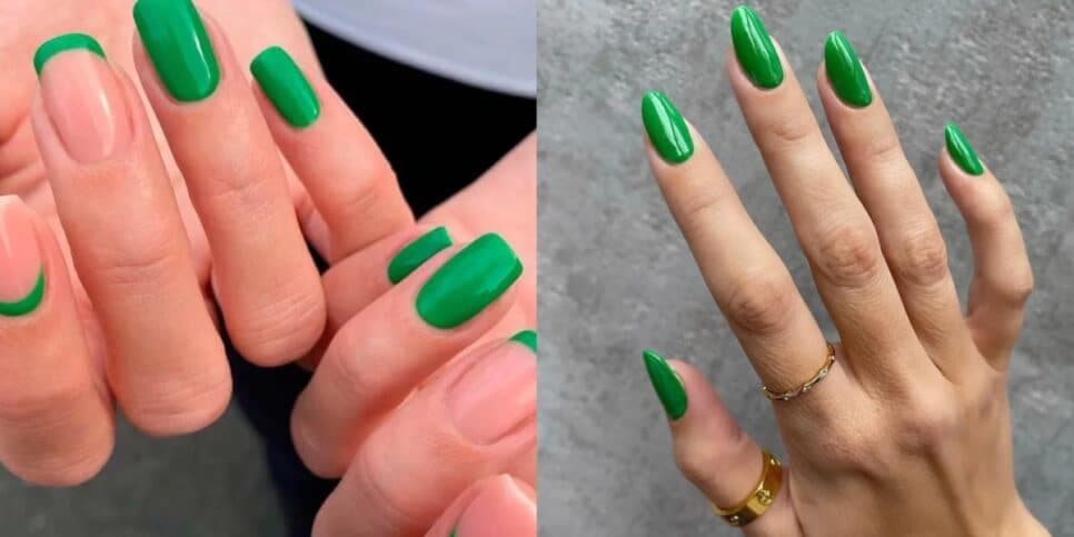 Unhas na cor verde (Foto: Reprodução/ Internet) Unhas na cor verde (Foto: Reprodução/ Internet)