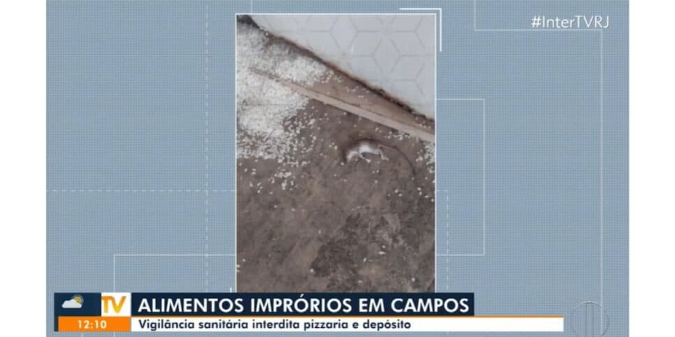 RJ Inter TV 1ª Edição mostra ação da Vigilância Sanitária em Campos (Foto: Reprodução/ Globoplay) RJ Inter TV 1ª Edição mostra ação da Vigilância Sanitária em Campos (Foto: Reprodução/ Globoplay)