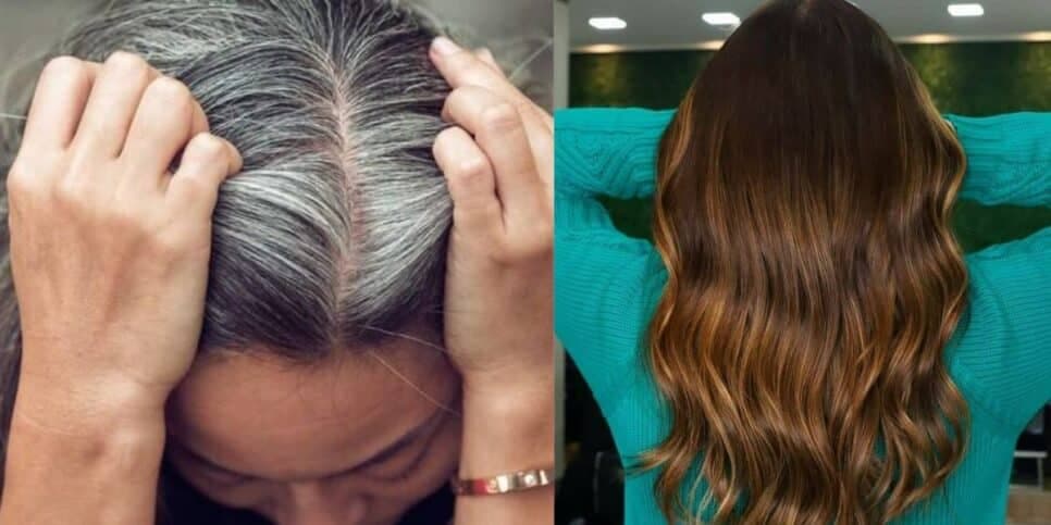 Fim dos gastos no salão: Tinta natural com 2 ingredientes cobre o cabelo branco até a raiz em 10 minutos