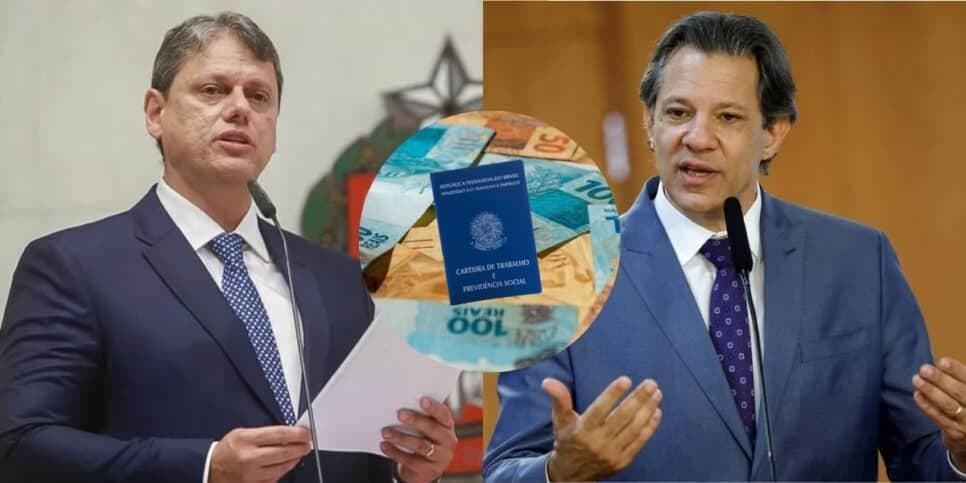 Nem Haddad esperava: Tarcísio se antecipa com nova lei em SP e garante o maior salário mínimo da história