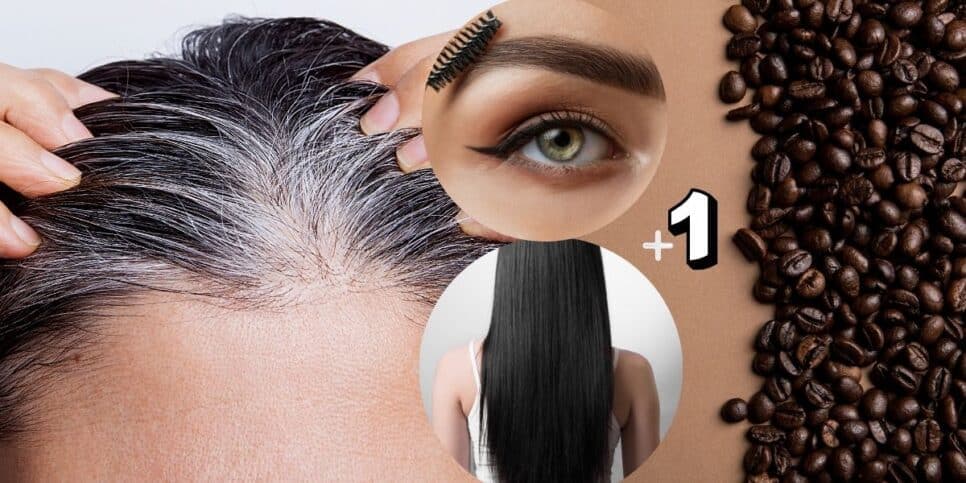 Fim do grisalho sem química: Misturinha com café e + 1 ingrediente ressuscita o cabelo e as sobrancelhas brancas